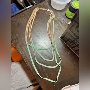 Elegant Gold and Green Necklace